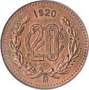 20 Centavos reverse image