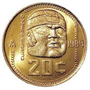 20 Centavos, Mexico, 1983-1984 reverse image