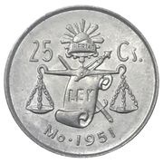 25 Centavos reverse image