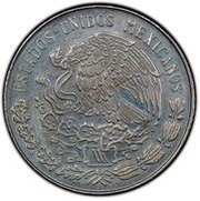 25 Centavos Pattern - Copper Nickel, Mexico, 1970 reverse image