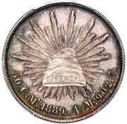 50 Centavos Pattern, Mexico, 1889 reverse image