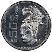 50 Centavos Pattern; Palenque; Steel reverse image
