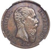 1 Peso - Maximiliano I Pattern Strike; Small Letters obverse image