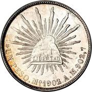 1 Peso, Mexico, 1898-1949 reverse image