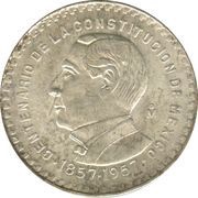 1 Peso 100th Anniversary of Constitution reverse image