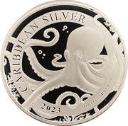 1 Dollar Octopus, Barbados, 2023 reverse image