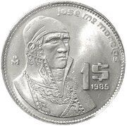 1 Peso reverse image