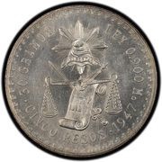 5 Pesos Pattern; Silver reverse image