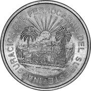 5 Pesos Southeastern Railroad, Mexico, 1950 reverse image