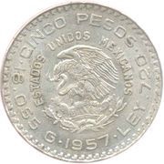 5 Pesos 100th Anniversary of Constitution obverse image