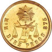 10 Pesos reverse image