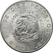 10 Pesos Hidalgo Grande obverse image