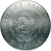 10 Pesos War of Independence obverse image