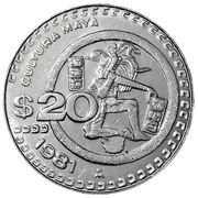 20 Pesos, Mexico, 1980-1984 reverse image