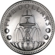 5 Dollars - Elizabeth II Set Issue reverse image