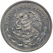 50 Pesos Pattern; No Braille; Copper-Nickel obverse image