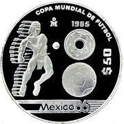 50 Pesos Mexico '86 reverse image