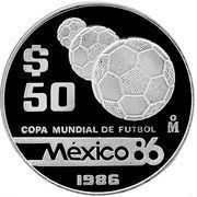 50 Pesos Mexico '86, Mexico, 1986 reverse image