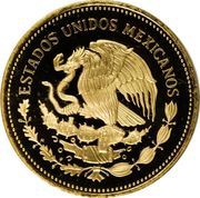 100 Pesos Pattern; Mariposa Monarca; brass obverse image