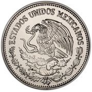 100 Pesos Pattern; Carranza; Chromed-Steel obverse image