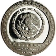 100 Pesos Guerrero Aguila - 1 oz Silver Bullion obverse image