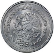 200 Pesos Pattern; Xochimilco; aluminium obverse image