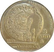 500 Pesos Mexico '86, Mexico, 1985-1986 reverse image