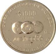 1000 Pesos Mexico '86 - 1 oz Gold Bullion, Mexico, 1986 reverse image