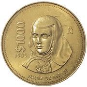 1000 Pesos reverse image