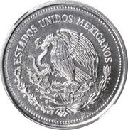 1000 Pesos Pattern; Chromed Steel obverse image