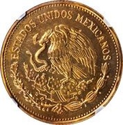 5000 Pesos Pattern; 50th Anniversary of Nationalization of Oil Industry; brass obverse image
