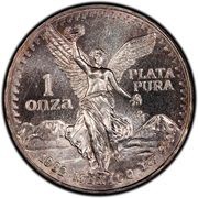 1 Onza "Libertad" Pattern; Complete Reverse Rim reverse image