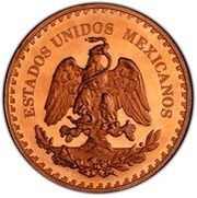 5 Onzas Pattern; Popocatepetl E Iztaccihuatl; Copper obverse image