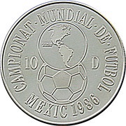 10 Diners - Joan Martí i Alanis XIII FIFA World Cup, Andorra, 1986 reverse image