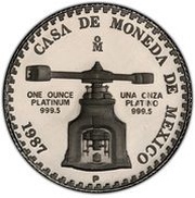1 Troy Ounce Platinum reverse image
