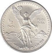 ½ Onza "Libertad", Mexico, 1991-1995 reverse image