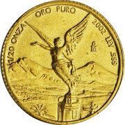 1⁄20 Onza "Libertad" reverse image