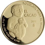1⁄25 Onza Cacao, Mexico, 2011 reverse image