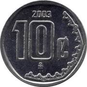 10 Centavos large type reverse image
