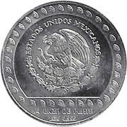1 Nuevo Peso Guerrero Aguila - 1/4 oz Silver Bullion obverse image