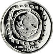 1 Peso Señor de las limas - 1/4 oz Silver Bullion obverse image