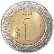 1 Peso reverse image