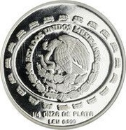 1 Peso Disco de la Muerte - 1/4 oz Silver Bullion obverse image