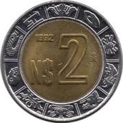 2 Nuevos Pesos reverse image