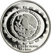 2 Pesos Disco de la Muerte - 1/2 oz Silver Bullion obverse image