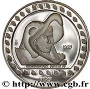 5 Nuevos Pesos Guerrero Aguila - 1 oz Silver Bullion, Mexico, 1993 reverse image