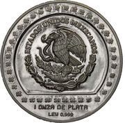 5 Nuevos Pesos Xochipilli - 1 oz Silver Bullion obverse image