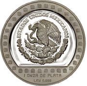 5 Nuevos Pesos Brasero Efigie - 1 oz Silver Bullion obverse image