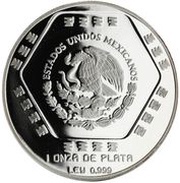 5 Nuevos Pesos Chaac Mool - 1 oz Silver Bullion obverse image