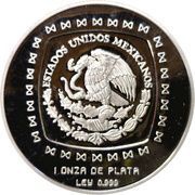 5 Pesos Hombre Jaguar - 1 oz Silver Bullion obverse image